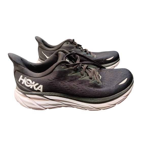 Hoka One W CliftonBlack/White Running Shoes Sneakers 9.5